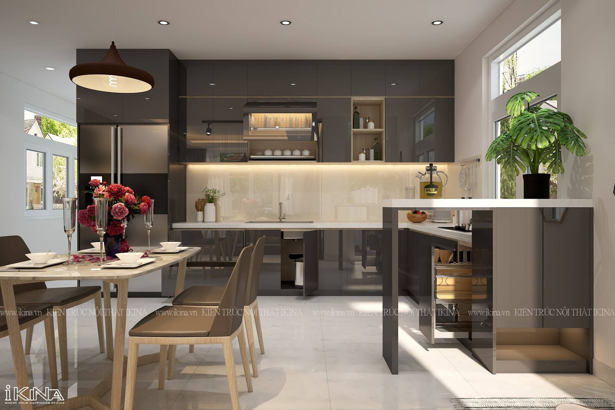 Thiết Kế Biệt Thự Mái Thái 1 Tầng 110m2 - Đồng Nai
