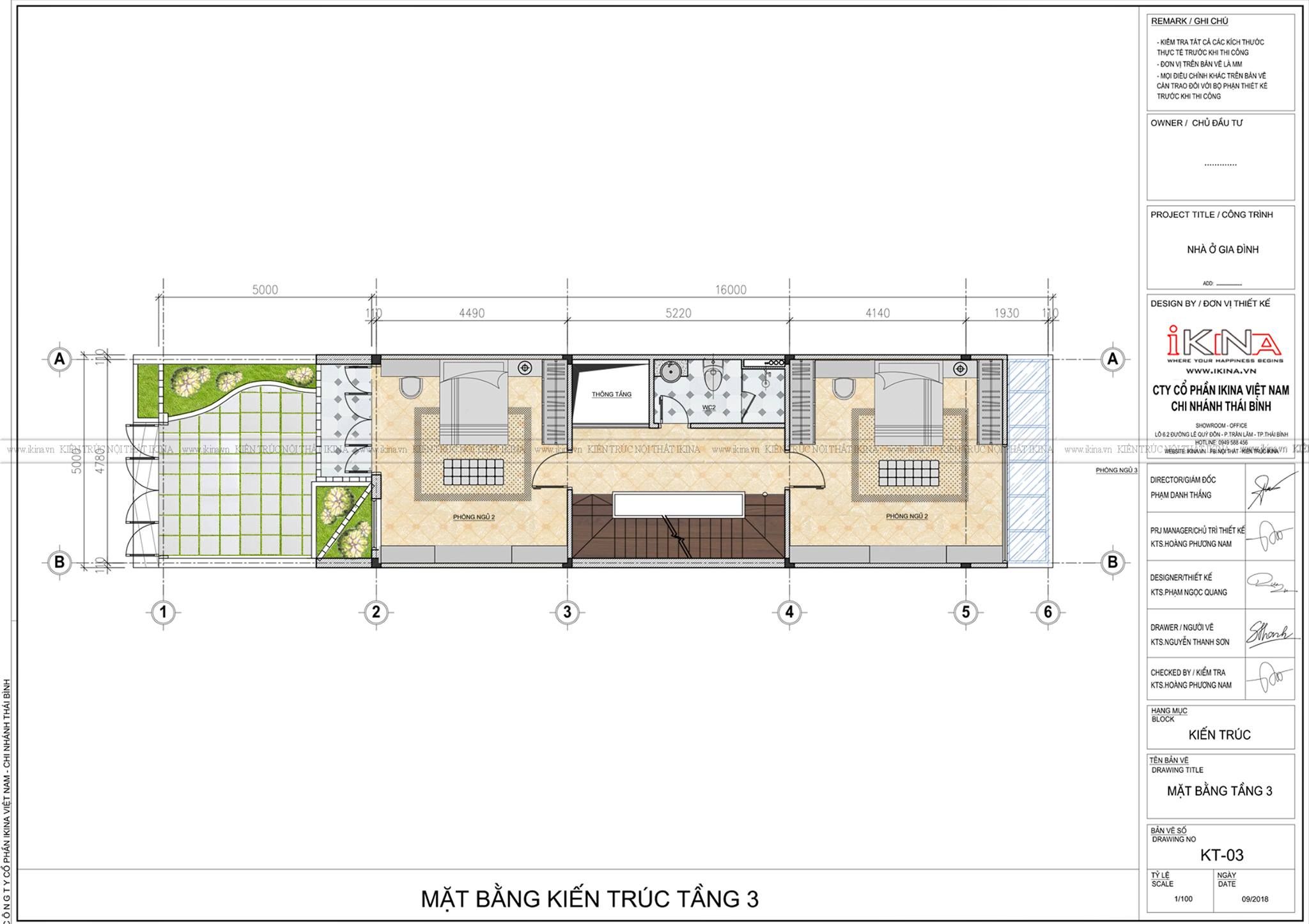  Thiết Kế Nhà Lô Phố 90m2 - Nam Định 