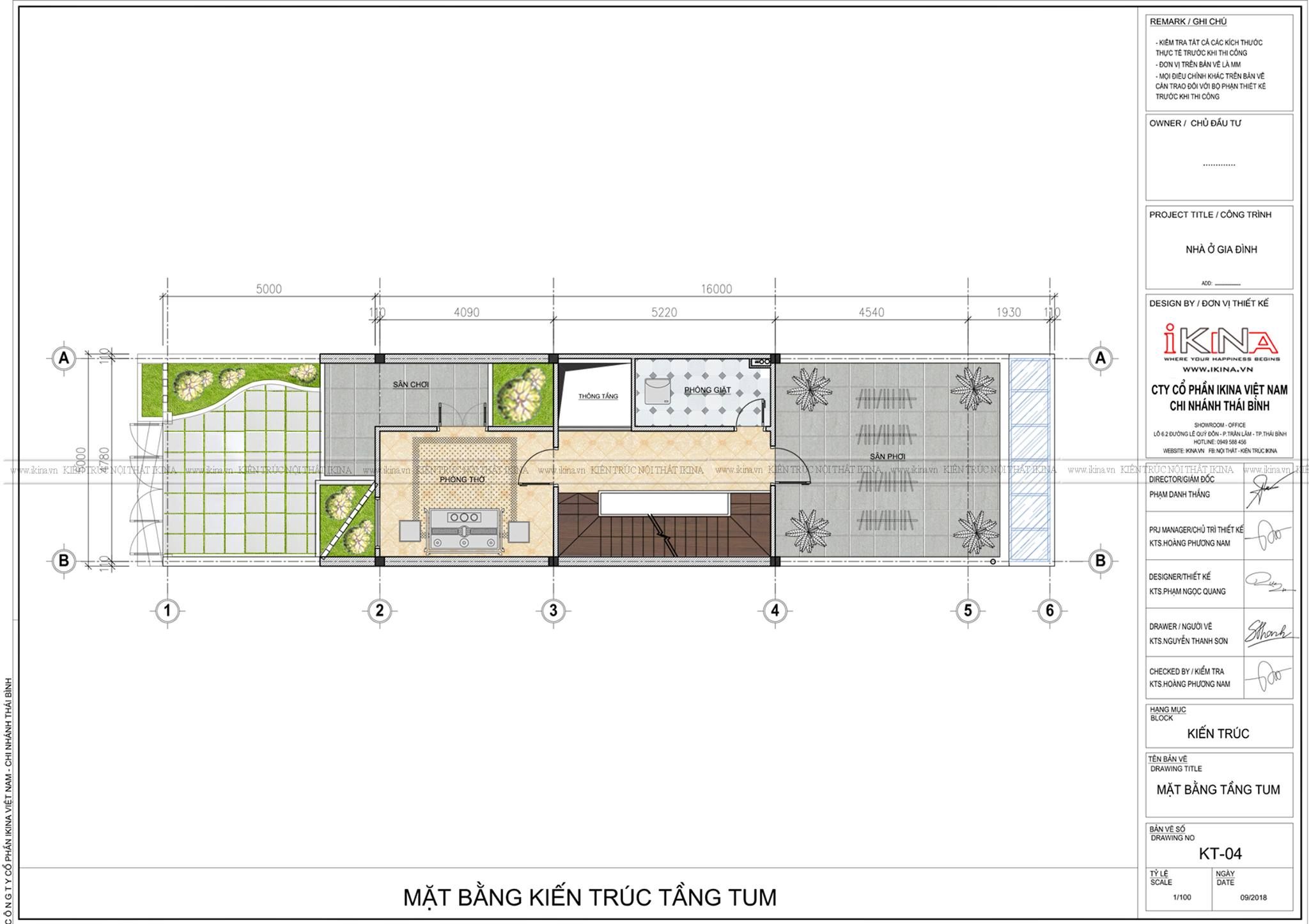  Thiết Kế Nhà Lô Phố 90m2 - Nam Định 