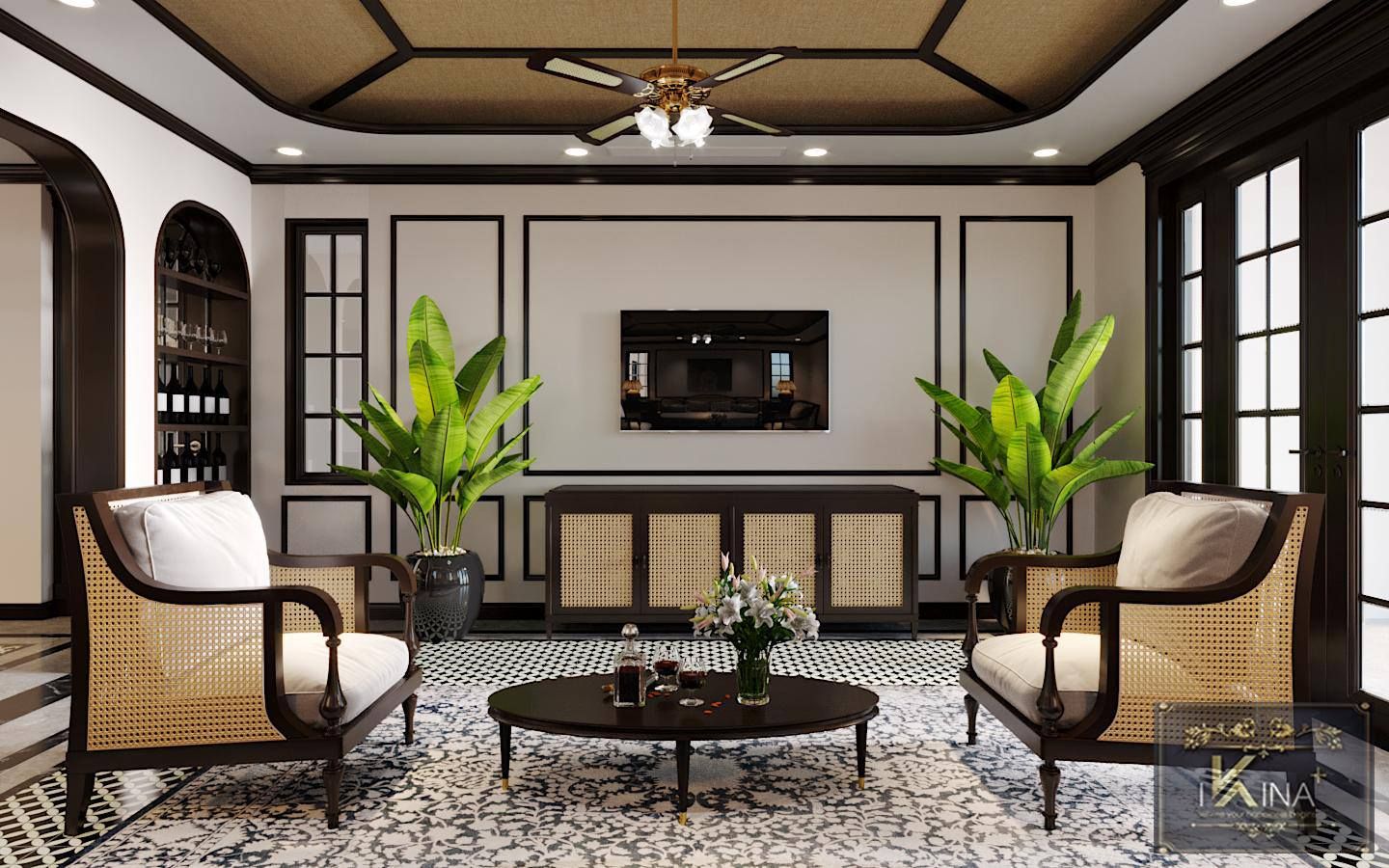 Thiết Kế Kiến Trúc Và Nội Thất Biệt Thự Phong Cách Indochine - Sự Giao Thoa Bản Sắc