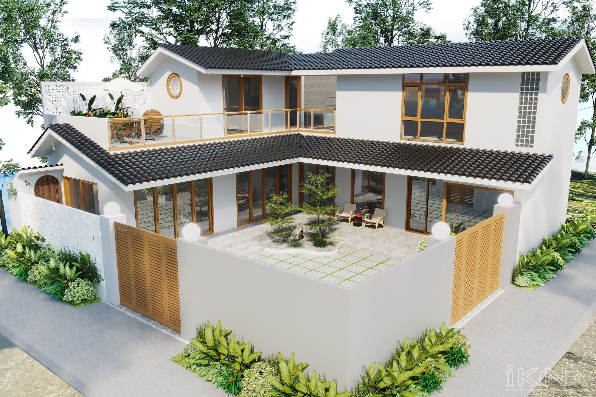 Thiết Kế Biệt Thự Ninh Bình Phong Cách Hiện Đại 250M2