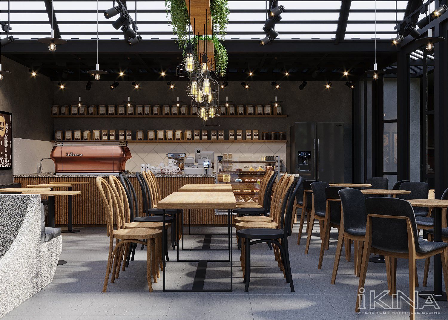 Thiết Kế Quán Cafe - Trust City - Hưng Yên