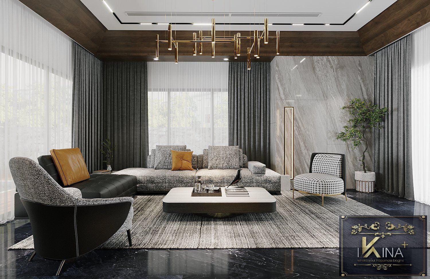 Thiết Kế Biệt Thự Vĩnh Phúc Hiện Đại 460m2