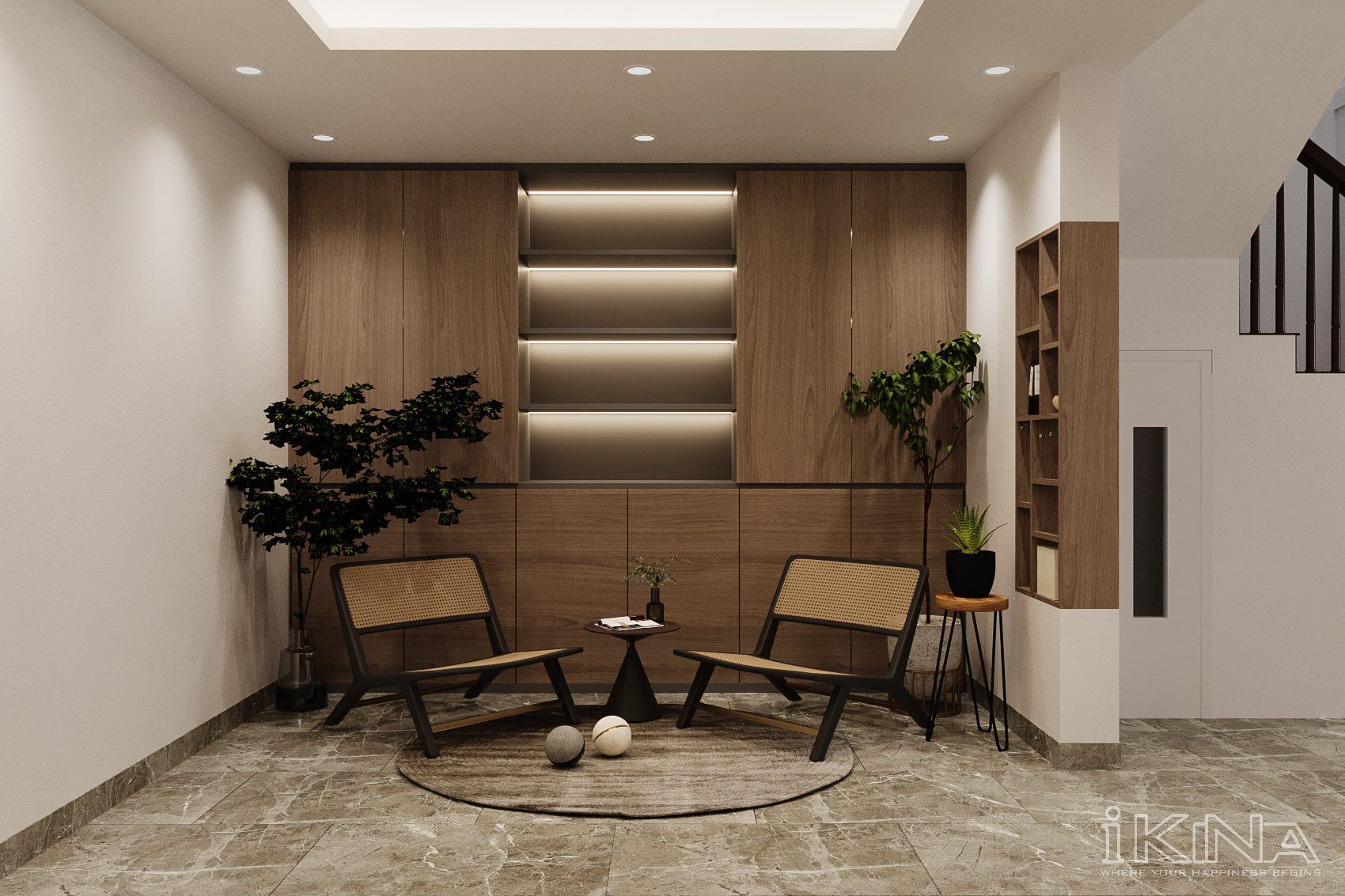 Thiết Kế Nhà Phố Hiện Đại 280m2 - Kim Mã