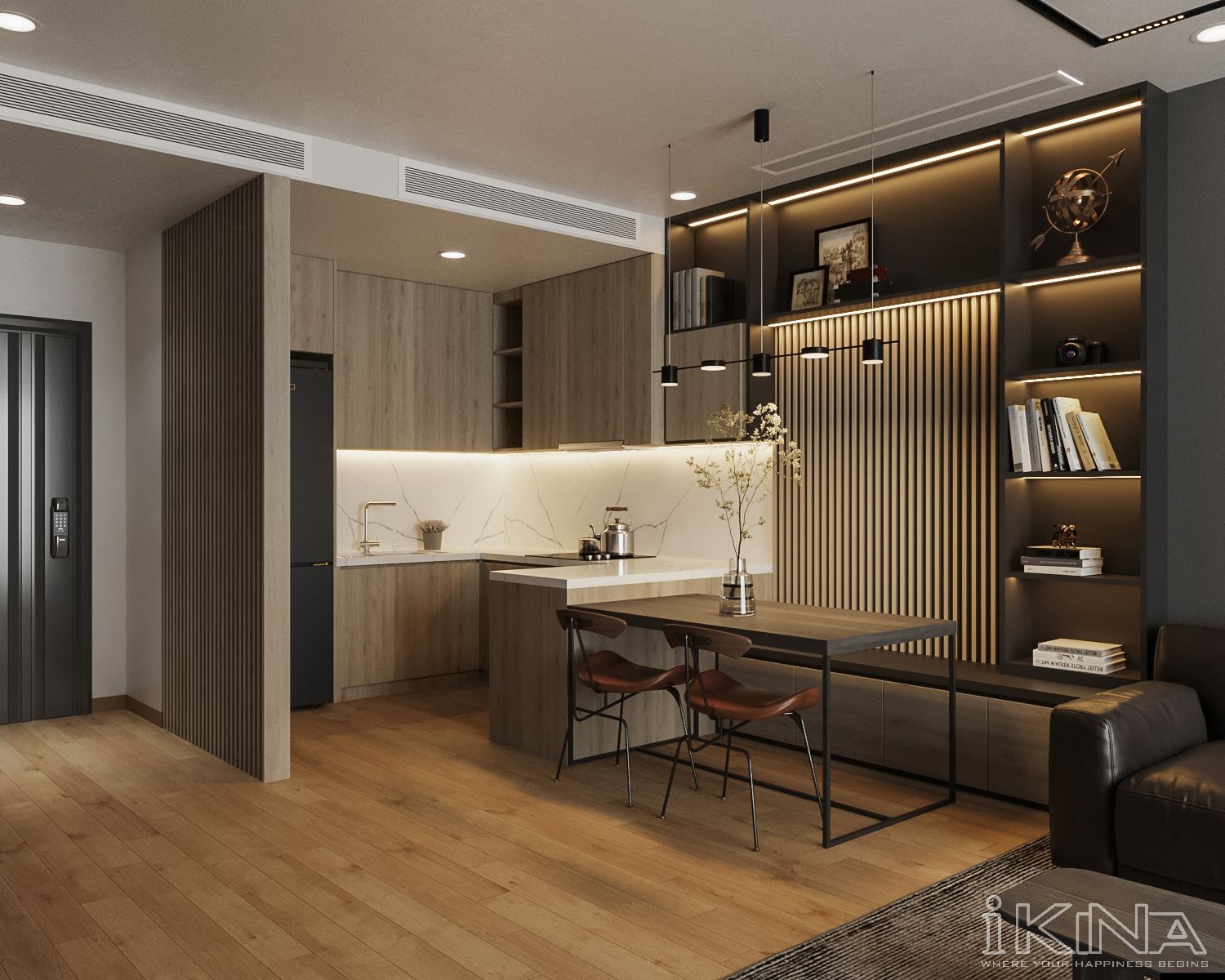 Thiết Kế Nội Thất Căn Hộ 2 Phòng Ngủ - The Terra An Hưng