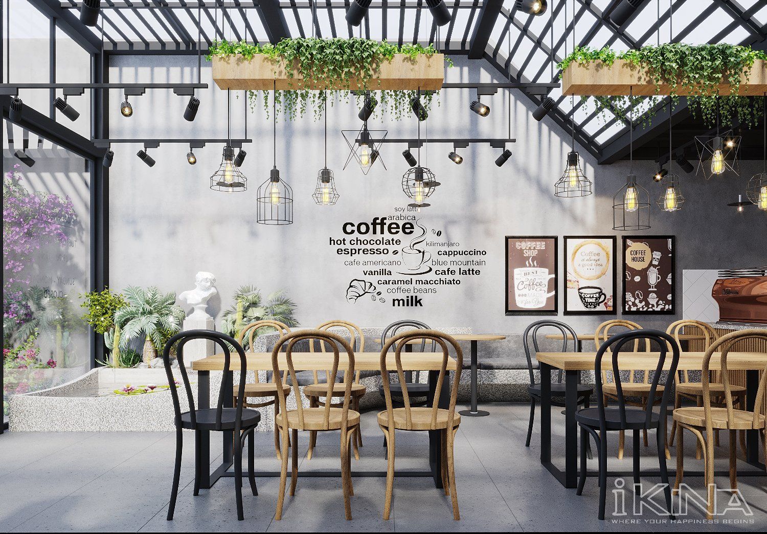 Thiết Kế Quán Cafe - Trust City - Hưng Yên