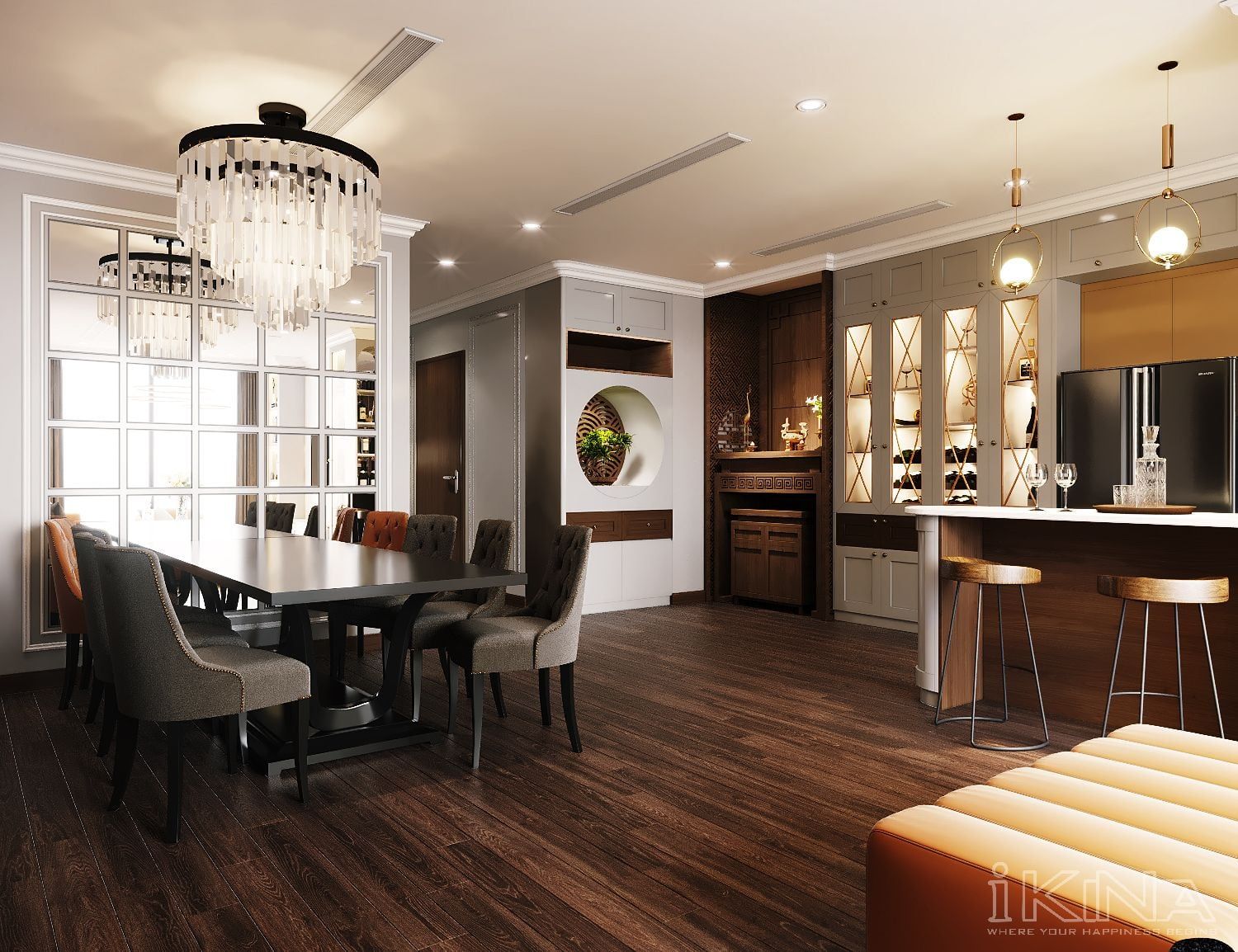 Thiết Kế Căn Hộ Chung Cư Vinhomes West Point 120m2