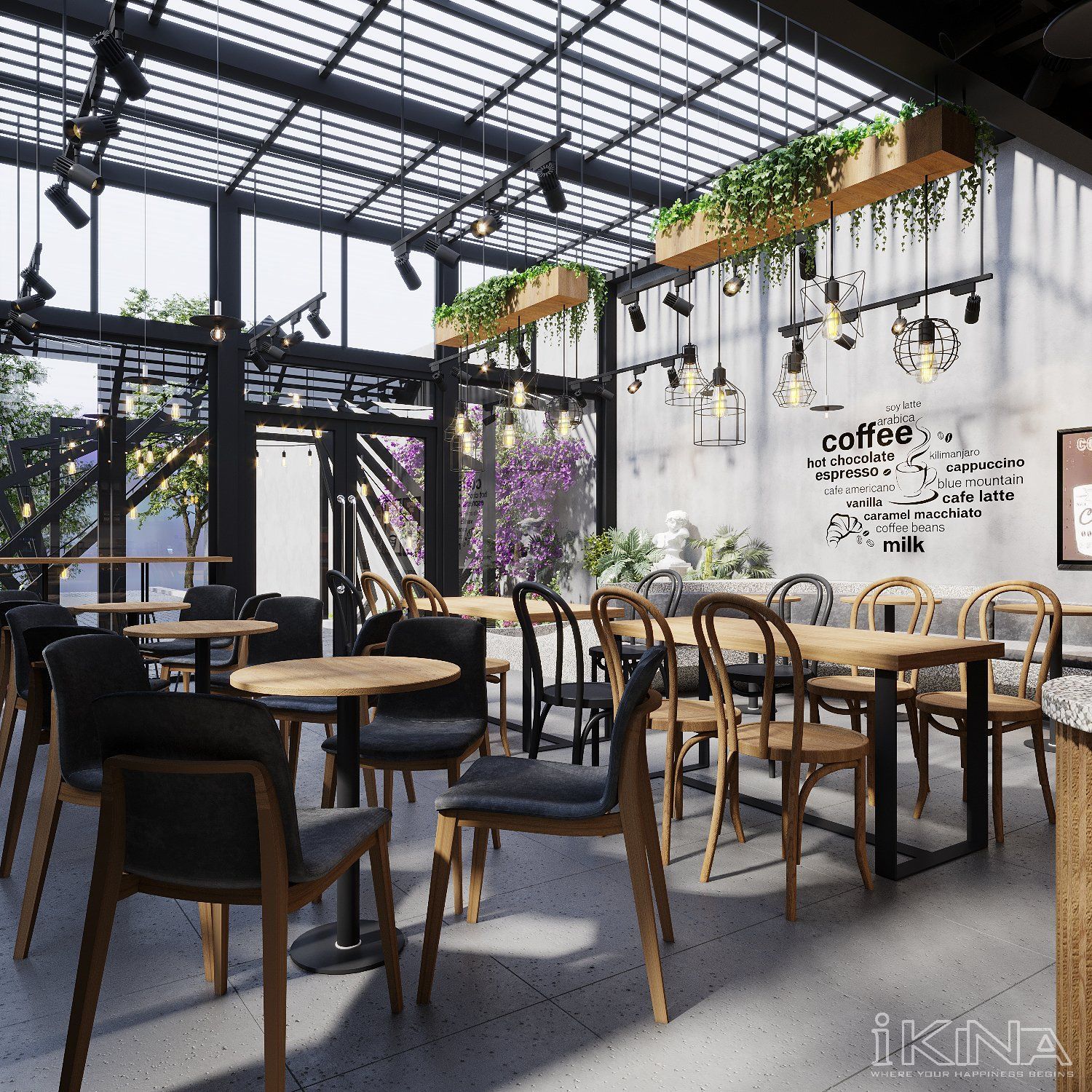 Thiết Kế Quán Cafe - Trust City - Hưng Yên