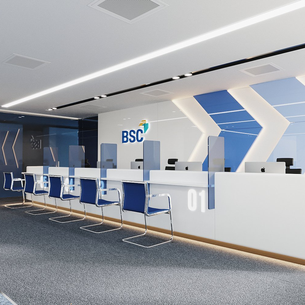 Thiết Kế Văn Phòng Chứng Khoán BSC - Phong Cách Hiện Đại - 500m2