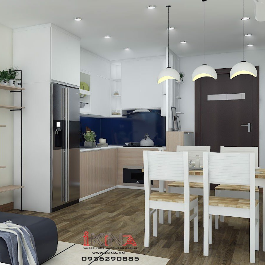 Thiết Kế Căn Hộ Chung Cư 69,34m2 V3 Home City