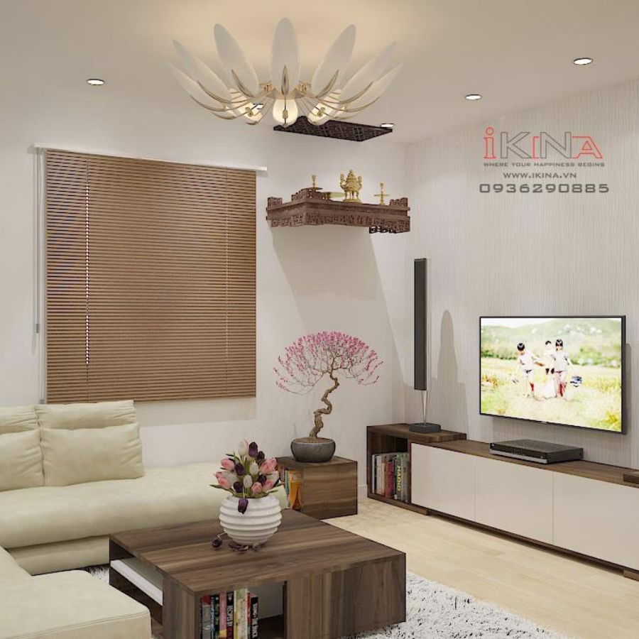 Thiết Kế Phòng Khách Rice City - Linh Đàm