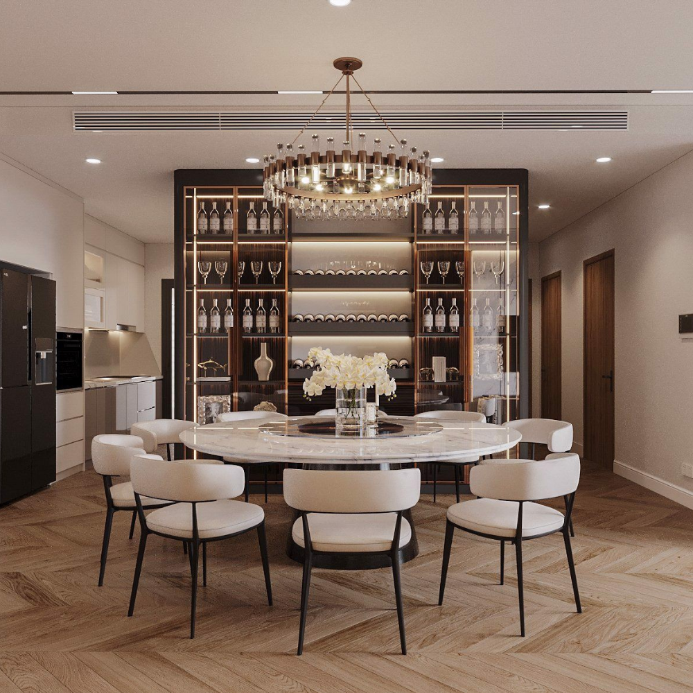 Thiết Kế Căn Hộ Hiện Đại Luxury 120m2 - The Summit Trần Duy Hưng