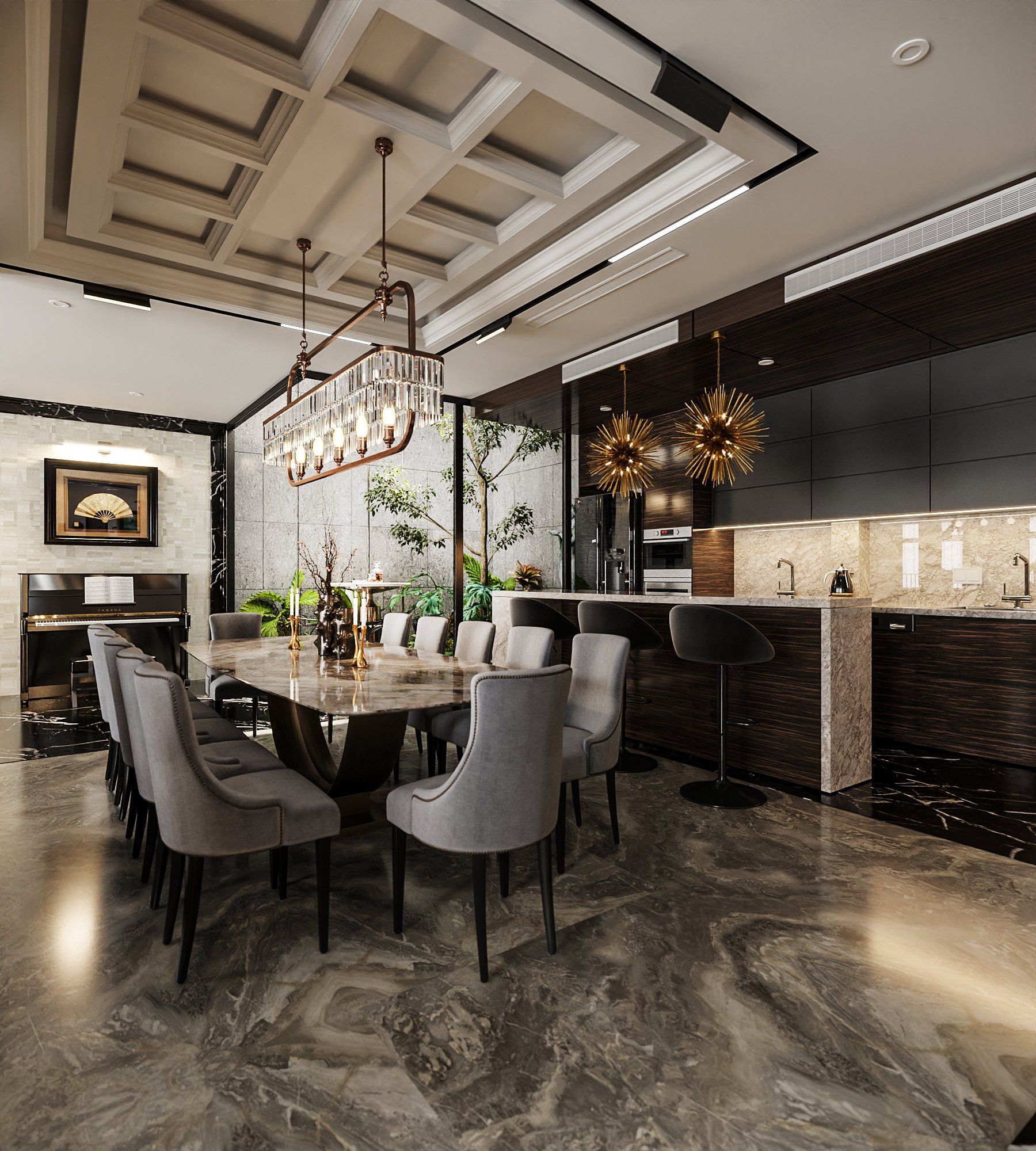 Thiết Kế Biệt Thự Vinhomes Ocean Park - Phong Cách Hiện Đại Luxury - 650m2