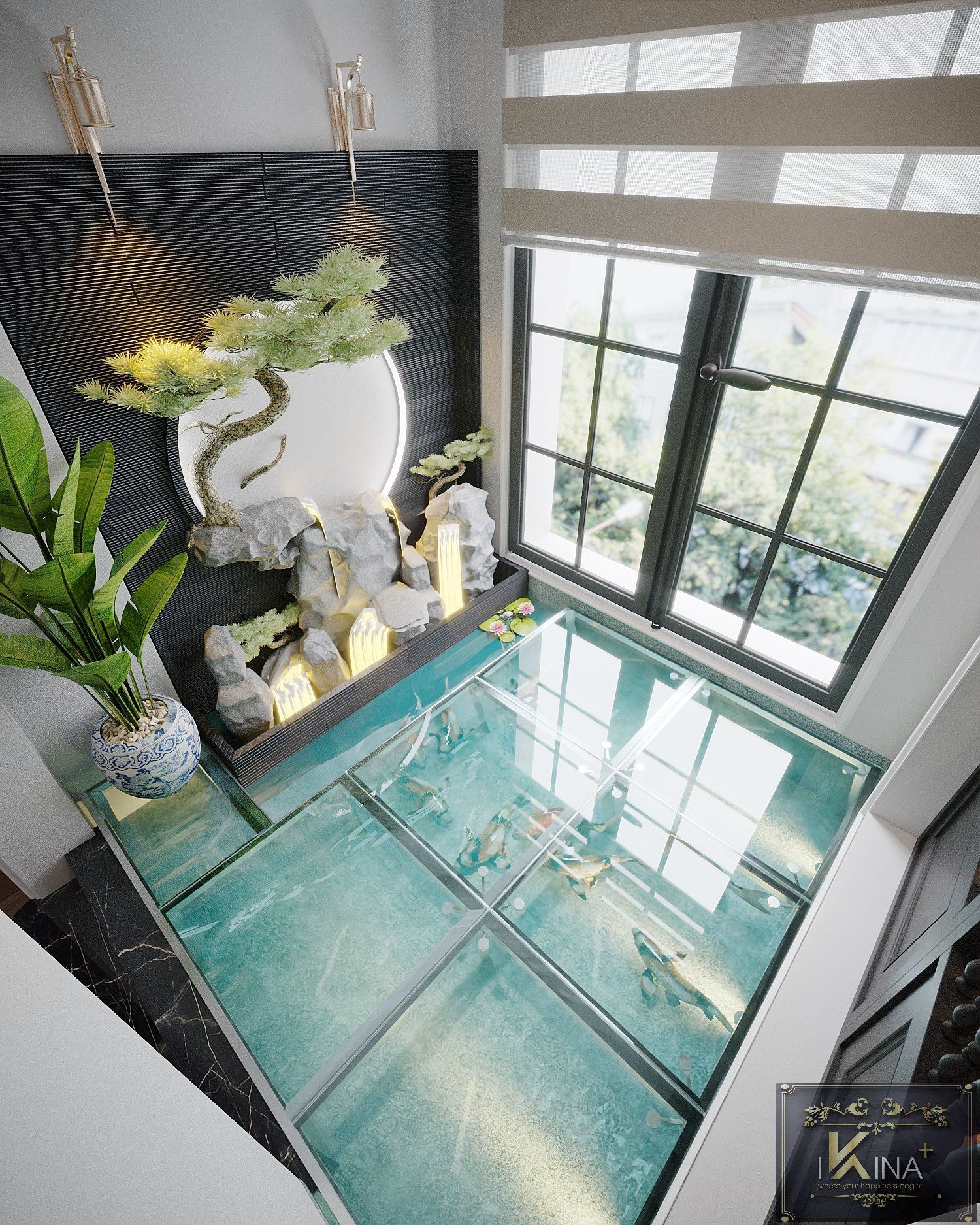 Thiết Kế Căn Hộ Duplex 250m2 - The Manor - Phong Cách Indochine