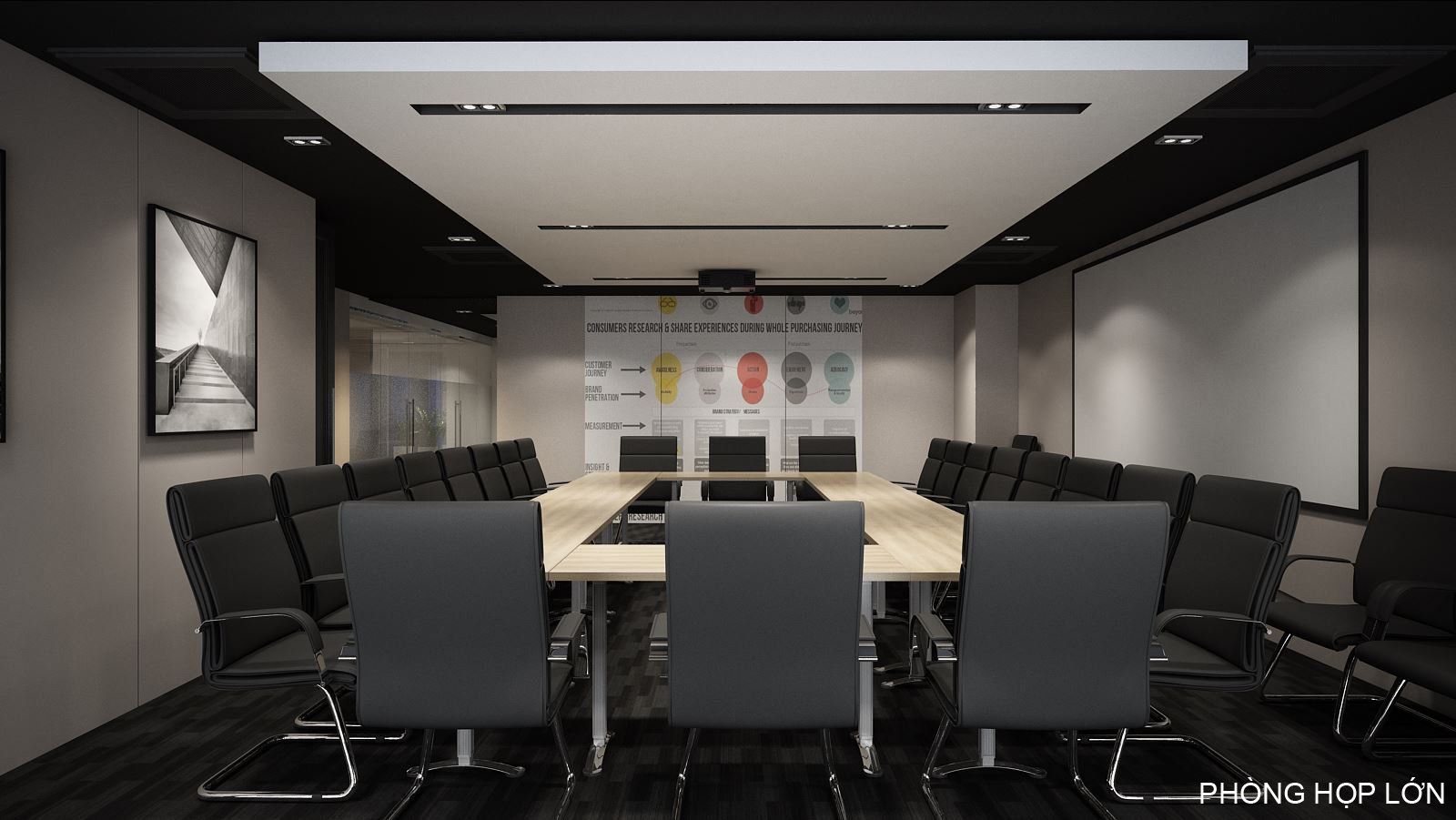 Thiết Kế Văn Phòng Công Ty JVC - Phong Cách Hiện Đại - 500m2