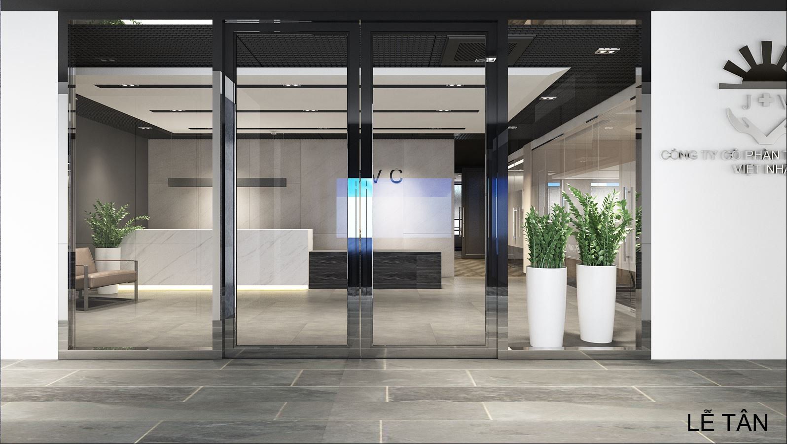 Thiết Kế Văn Phòng Công Ty JVC - Phong Cách Hiện Đại - 500m2