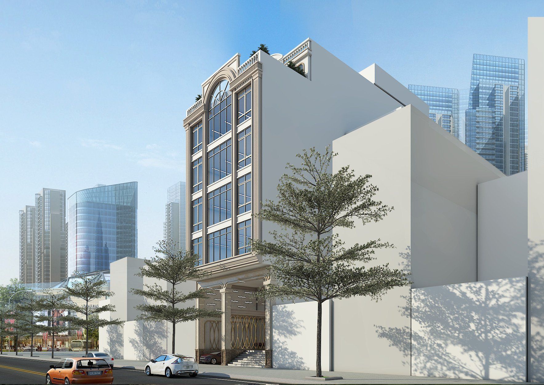 Thiết Kế Tòa Nhà Tổ Hợp TNH99 - Phong Cách Hiện Đại - 300m2