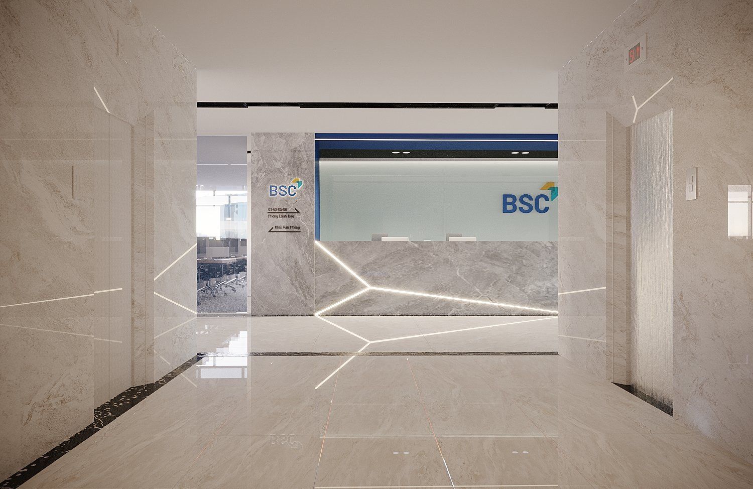 Thiết Kế Văn Phòng Chứng Khoán BSC - Phong Cách Hiện Đại - 500m2