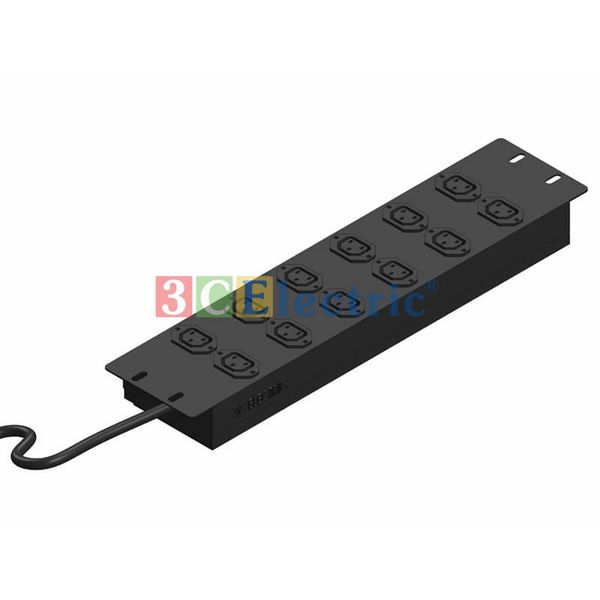 THANH NGUỒN PDU 12 Ổ CẮM C13 CÓ DÂY CÁP NGUỒN 03M