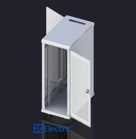 TỦ RACK 32U-D1000 – CÁNH CỬA LƯỚI – MÀU TRẮNG