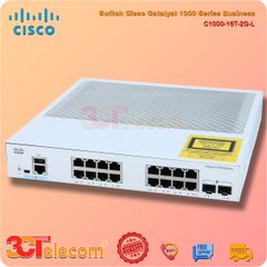 Switch Cisco C1000-16T-2G-L: 16x 10/100/1000 Ethernet ports, 2x 1G SFP uplinks