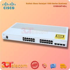 Switch Cisco C1000-24T-4G-L: 24x 10/100/1000 Ethernet ports, 4x 1G SFP uplinks