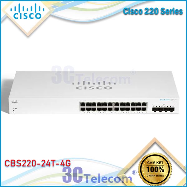 Switch Cisco Business CBS220-24T-4G Smart Switch