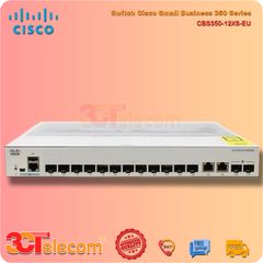 Switch Cisco CBS350-12XS-EU: 12 x 10 Gigabit SFP+, 2 x 10 Gigabit copper ports (combo with 2 x SFP+), 1 x GE management port