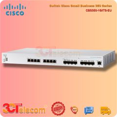 Switch Cisco CBS350-16XTS-EU: 8 x 10 Gigabit copper ports, 8 x 10 Gigabit SFP+ (dedicated), 1 x GE management port