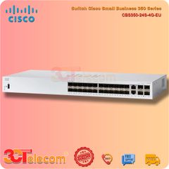 Switch Cisco CBS350-24S-4G-EU: 24 Gigabit SFP, 2 Gigabit copper/SFP combo + 2 Gigabit SFP, Rack-mountable