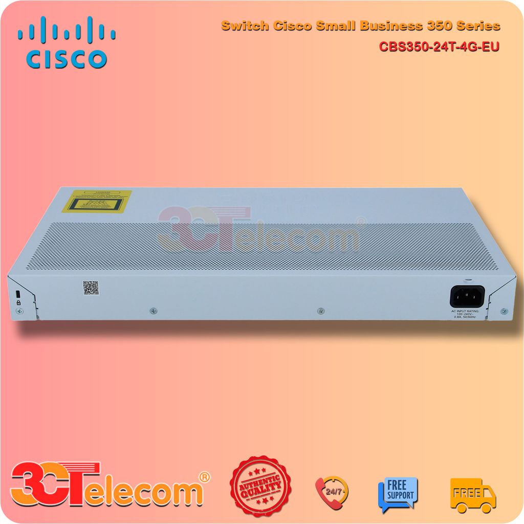 Switch Cisco CBS350-24T-4G-EU: 24 Port 10/100/1000 ports, 4 Gigabit SFP