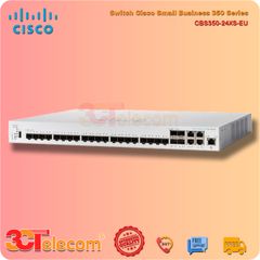 Switch Cisco CBS350-24XS-EU: 24 x 10 Gigabit SFP+, 4 x 10 Gigabit copper ports (combo with 4 x SFP+), 1 x GE management port