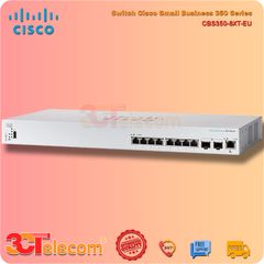 Switch Cisco CBS350-8XT-EU: 8 x 10 Gigabit copper ports, 2 x 10 Gigabit SFP+ (combo with 2 x 10G copper ports), 1 x GE management port