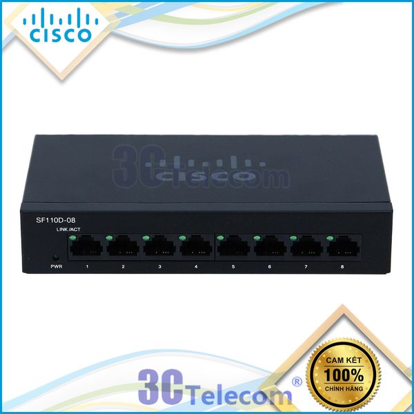 SF110D-08: switch cisco 8 Port 10/100 BASE-TX Desktop Switch