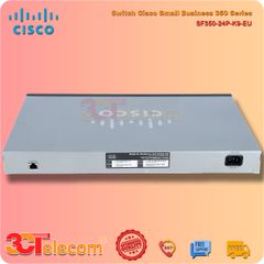 Switch Cisco SF350-24P-K9-EU : 24-Port 10/100 PoE, 2 Gigabit copper/SFP combo + 2 SFP ports, 185W PoE