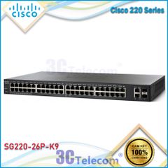 Switch Cisco SG220-26P-K9: 24-Port 10/100/1000 PoE Smart Switch