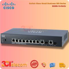 Switch Cisco SG350-10-K9-EU : 8 Port 10/100/1000 ports, 2 Gigabit copper/SFP combo