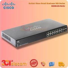 Switch Cisco SG350-20-K9-EU: 16 10/100/1000 ports, 2 Gigabit copper/SFP combo + 2 SFP ports