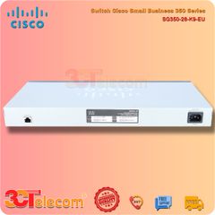 Switch Cisco SG350-28-K9-EU :  24 10/100/1000 ports,  2 Gigabit copper/SFP combo + 2 SFP ports