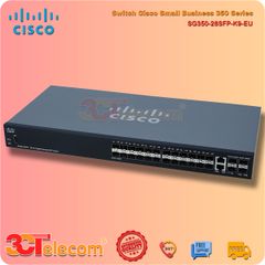 Switch Cisco SG350-28SFP-K9-EU: 24 SFP Gigabit slots, 2 Gigabit copper/SFP combo + 2 SFP ports