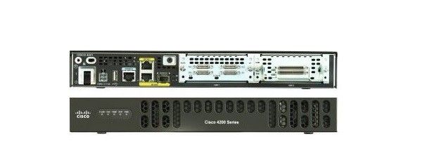 Cisco ISR4221/K9 2 port LAN or WAN, 2xNIM slots, 1xISC slot, 8GB Flash, 4GB DRAM