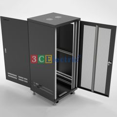 TỦ RACK 27U D600 CỬA TRƯỚC LƯỚI, CỬA SAU Ô THOÁNG