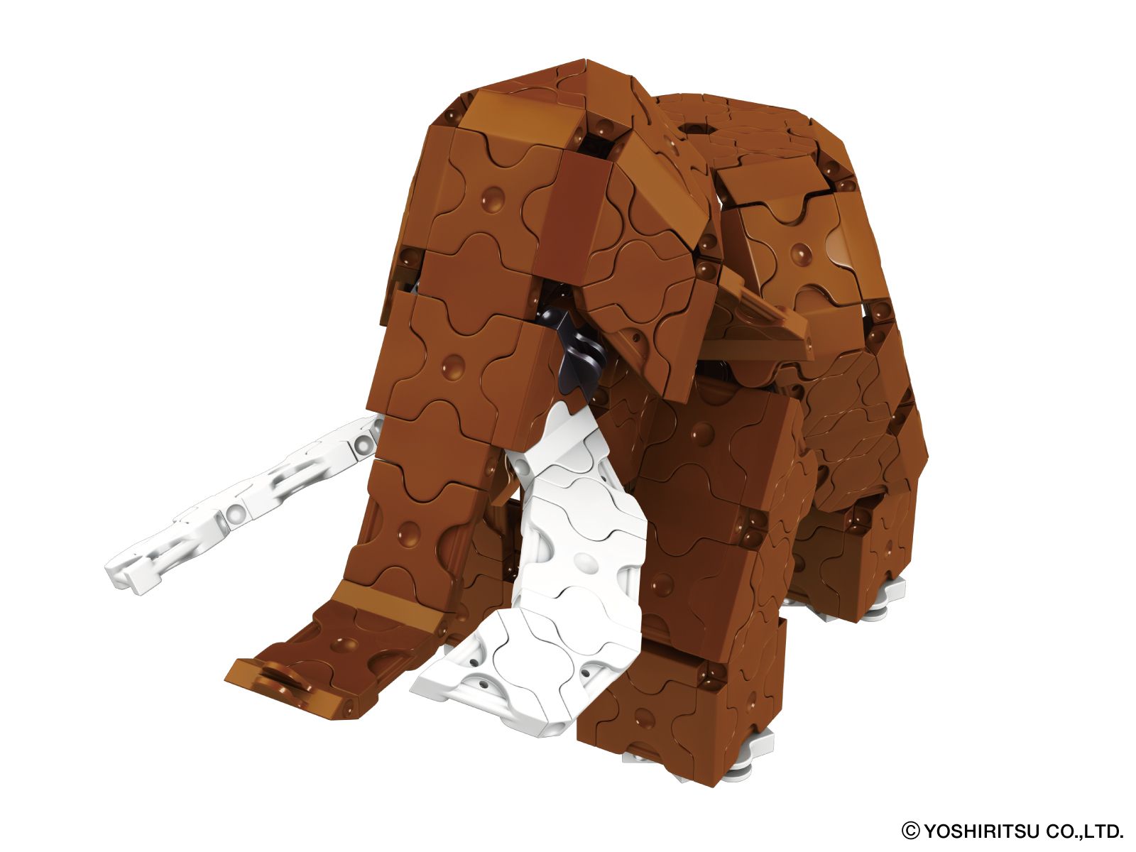 Bộ xếp hình sáng tạo LaQ Animal World MAMMOTH - Chủ đề Thế giới Động vật (Voi ma mút) 310 mảnh ghép và 3 chi tiết Hamacron