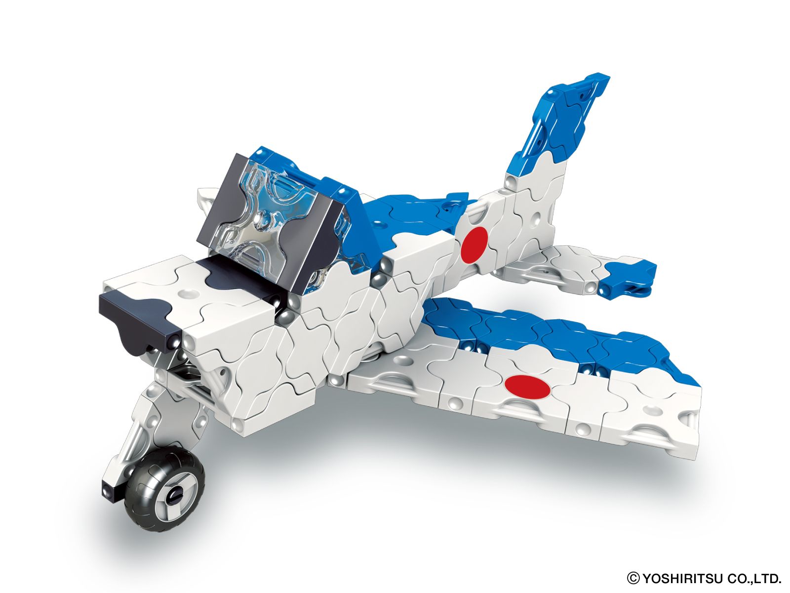 Bộ xếp hình sáng tạo LaQ BLUE IMPULSE - Đội nhào lộn trên không Blue Impulse 220 mảnh ghép và 9 chi tiết Hamacron