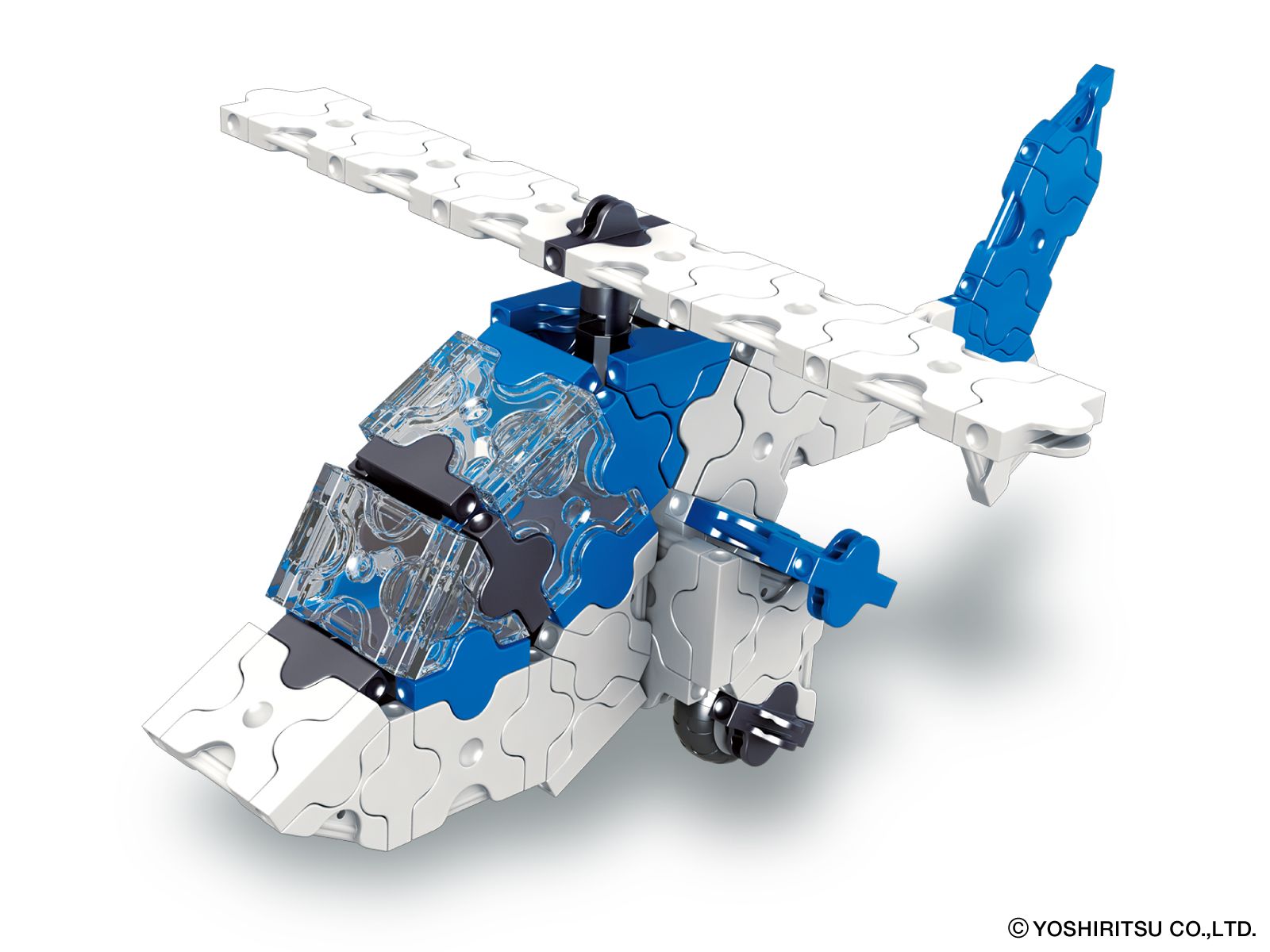 Bộ xếp hình sáng tạo LaQ BLUE IMPULSE - Đội nhào lộn trên không Blue Impulse 220 mảnh ghép và 9 chi tiết Hamacron