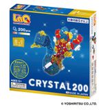  Bộ xếp hình sáng tạo LaQ CRYSTAL 200 - Chủ đề Mảnh ghép trong, 200 mảnh ghép có 4 màu trong suốt (vàng, đỏ, xanh, trắng) 