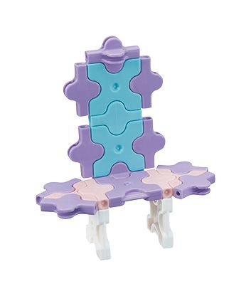Bộ xếp hình sáng tạo tí hon LaQ Sweet Collection MINI LAVENDER - Chủ đề Ngọt ngào bé gái (Màu TÍM) 62 mảnh ghép