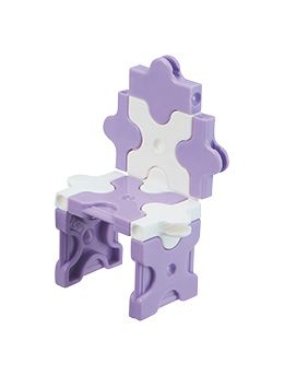 Bộ xếp hình sáng tạo tí hon LaQ Sweet Collection MINI LAVENDER - Chủ đề Ngọt ngào bé gái (Màu TÍM) 62 mảnh ghép