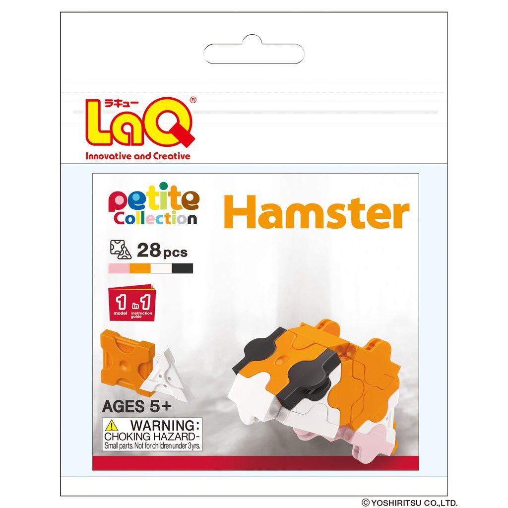 Bộ xếp hình sáng tạo tí hon LaQ Petite Collection HAMSTER - Chủ đề Thế giới Tí hon (Chuột Hamster) 28 mảnh ghép