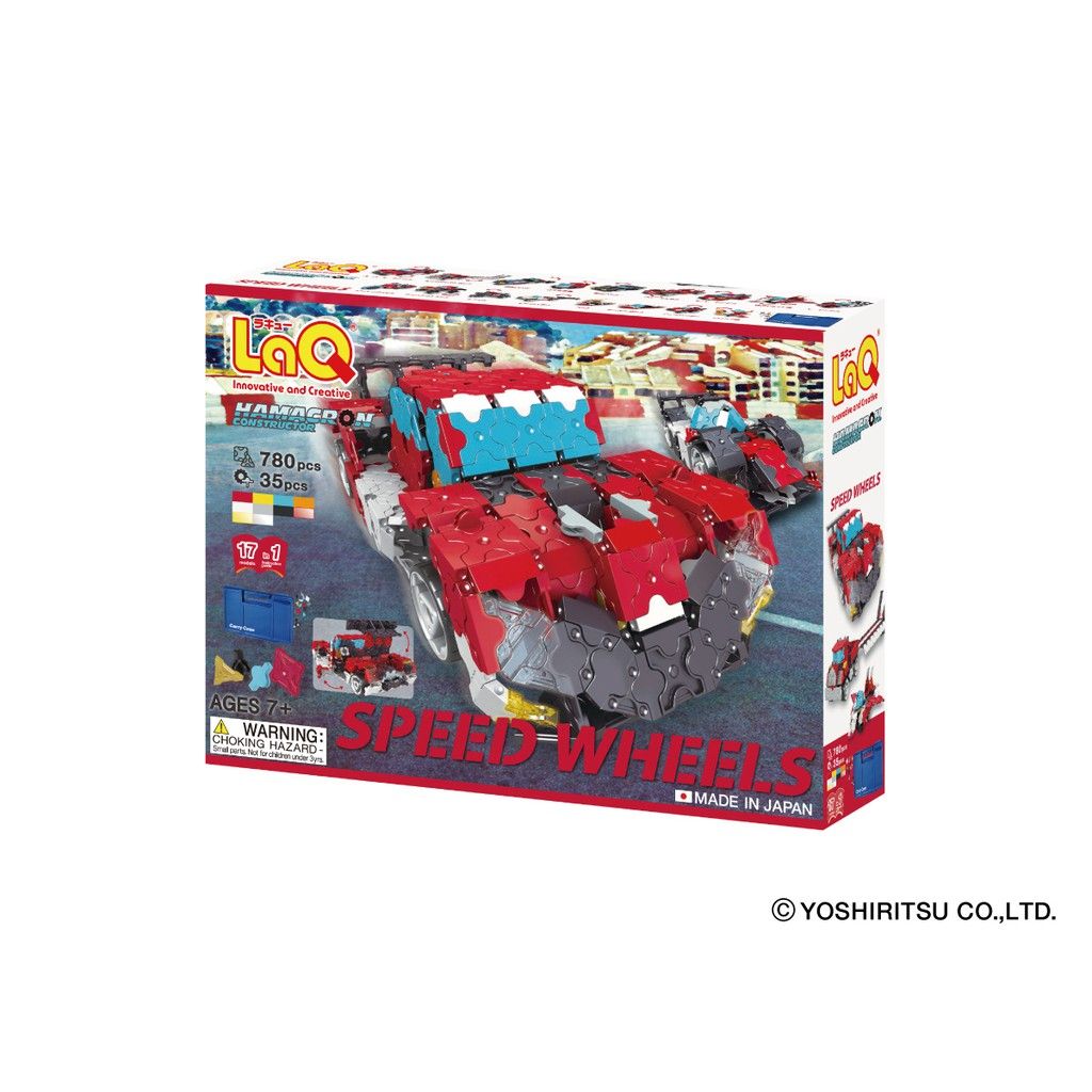 Bộ xếp hình sáng tạo LaQ Hamacron Constructor SPEED WHEELS - Chủ đề Phương tiện giao thông (Xe đua) 780 mảnh ghép